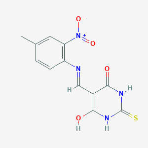 5-{[(4-methyl-2-nitrophenyl)amino]methylidene}-2-thioxodihydropyrimidine-4,6(1H,5H)-dione