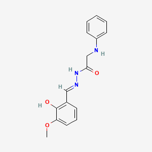 N'-[(E)-(2-Hydroxy-3-methoxyphenyl)methylidene]-2-(phenylamino)acetohydrazide