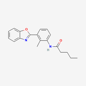 N-[3-(1,3-benzoxazol-2-yl)-2-methylphenyl]pentanamide