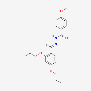 N'-[(E)-(2,4-dipropoxyphenyl)methylidene]-4-methoxybenzohydrazide