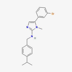 5-(3-bromophenyl)-1-methyl-N-[4-(propan-2-yl)benzyl]-1H-imidazol-2-amine