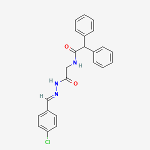 N-({N'-[(E)-(4-Chlorophenyl)methylidene]hydrazinecarbonyl}methyl)-2,2-diphenylacetamide