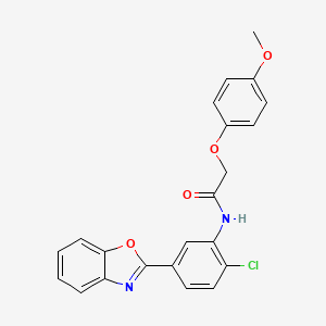 N-[5-(1,3-benzoxazol-2-yl)-2-chlorophenyl]-2-(4-methoxyphenoxy)acetamide