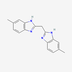 5-methyl-2-[(6-methyl-1H-benzimidazol-2-yl)methyl]-1H-benzimidazole