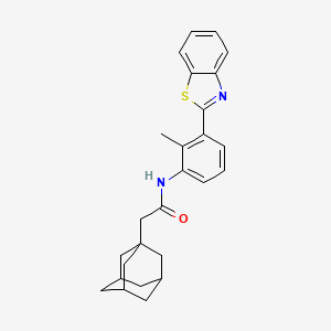 N-[3-(1,3-benzothiazol-2-yl)-2-methylphenyl]-2-(tricyclo[3.3.1.1~3,7~]dec-1-yl)acetamide