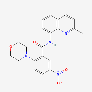 N-(2-methylquinolin-8-yl)-2-(morpholin-4-yl)-5-nitrobenzamide