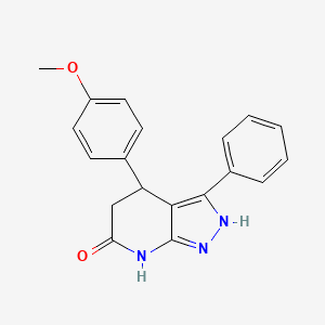 4-(4-methoxyphenyl)-3-phenyl-2,4,5,7-tetrahydro-6H-pyrazolo[3,4-b]pyridin-6-one