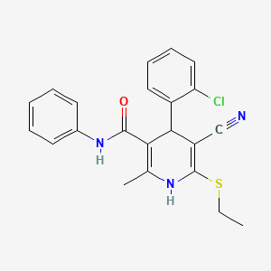 4-(2-chlorophenyl)-5-cyano-6-(ethylsulfanyl)-2-methyl-N-phenyl-1,4-dihydropyridine-3-carboxamide