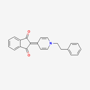 2-[1-(2-phenylethyl)pyridin-4(1H)-ylidene]-1H-indene-1,3(2H)-dione