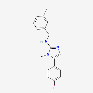 5-(4-fluorophenyl)-1-methyl-N-(3-methylbenzyl)-1H-imidazol-2-amine