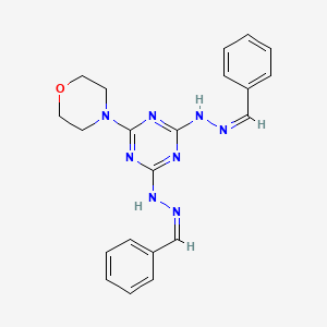 2,4-bis[(2Z)-2-benzylidenehydrazinyl]-6-(morpholin-4-yl)-1,3,5-triazine