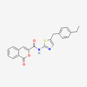 N-[5-(4-ethylbenzyl)-1,3-thiazol-2-yl]-1-oxo-1H-isochromene-3-carboxamide