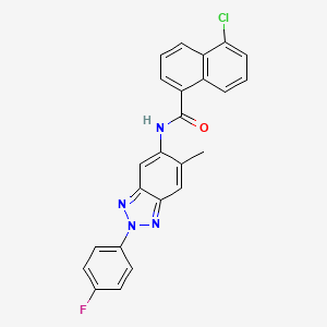 5-chloro-N-[2-(4-fluorophenyl)-6-methyl-2H-benzotriazol-5-yl]naphthalene-1-carboxamide