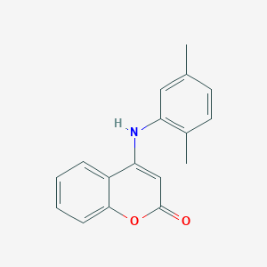 molecular formula C17H15NO2 B11565532 4-[(2,5-dimethylphenyl)amino]-2H-chromen-2-one 