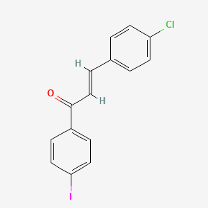 (2E)-3-(4-chlorophenyl)-1-(4-iodophenyl)prop-2-en-1-one