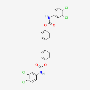 Propane-2,2-diyldibenzene-4,1-diyl bis[(3,4-dichlorophenyl)carbamate]