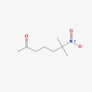 molecular formula C8H15NO3 B115656 6-Methyl-6-nitroheptan-2-one CAS No. 142963-25-5