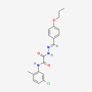 N-(5-chloro-2-methylphenyl)-2-oxo-2-[(2E)-2-(4-propoxybenzylidene)hydrazinyl]acetamide