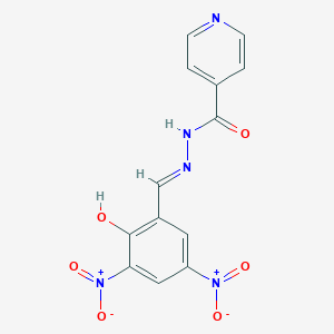 N'-[(E)-(2-hydroxy-3,5-dinitrophenyl)methylidene]pyridine-4-carbohydrazide