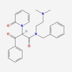 N-benzyl-N-[2-(dimethylamino)ethyl]-3-oxo-2-(2-oxopyridin-1(2H)-yl)-3-phenylpropanamide