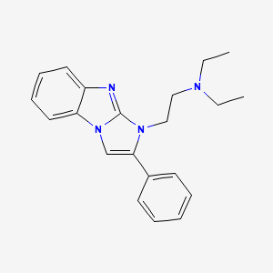 molecular formula C21H24N4 B11565651 N,N-diethyl-2-(2-phenyl-1H-imidazo[1,2-a]benzimidazol-1-yl)ethanamine 