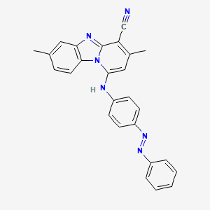 3,7-dimethyl-1-({4-[(E)-phenyldiazenyl]phenyl}amino)pyrido[1,2-a]benzimidazole-4-carbonitrile