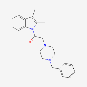 1-(2,3-Dimethylindolyl)-2-[4-benzylpiperazinyl]ethan-1-one