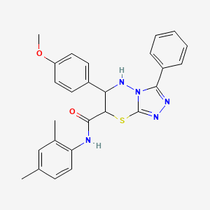 N-(2,4-dimethylphenyl)-6-(4-methoxyphenyl)-3-phenyl-6,7-dihydro-5H-[1,2,4]triazolo[3,4-b][1,3,4]thiadiazine-7-carboxamide