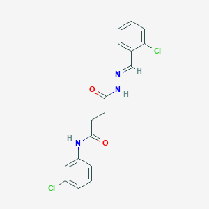 4-[(2E)-2-(2-chlorobenzylidene)hydrazinyl]-N-(3-chlorophenyl)-4-oxobutanamide