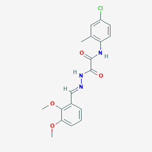 N-(4-chloro-2-methylphenyl)-2-[(2E)-2-(2,3-dimethoxybenzylidene)hydrazinyl]-2-oxoacetamide