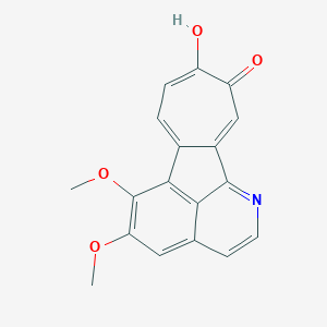 molecular formula C18H13NO4 B115658 Pareirubrine B CAS No. 152845-78-8