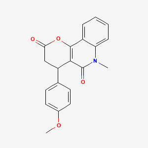 4-(4-methoxyphenyl)-6-methyl-4,6-dihydro-2H-pyrano[3,2-c]quinoline-2,5(3H)-dione