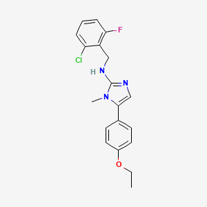 N-(2-chloro-6-fluorobenzyl)-5-(4-ethoxyphenyl)-1-methyl-1H-imidazol-2-amine