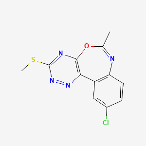 10-Chloro-6-methyl-3-(methylsulfanyl)[1,2,4]triazino[5,6-d][3,1]benzoxazepine