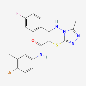 N-(4-bromo-3-methylphenyl)-6-(4-fluorophenyl)-3-methyl-6,7-dihydro-5H-[1,2,4]triazolo[3,4-b][1,3,4]thiadiazine-7-carboxamide