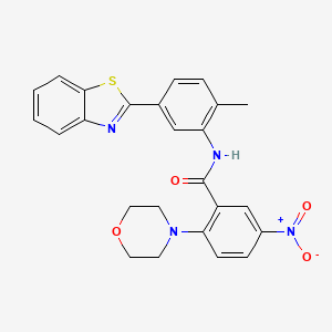 N-[5-(1,3-benzothiazol-2-yl)-2-methylphenyl]-2-(morpholin-4-yl)-5-nitrobenzamide