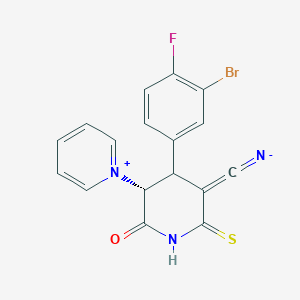 (5R)-4-(3-bromo-4-fluorophenyl)-3-cyano-6-oxo-5-(1-pyridiniumyl)-1,4,5,6-tetrahydro-2-pyridinethiolate