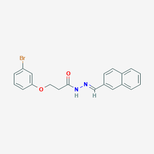 3-(3-bromophenoxy)-N'-[(E)-naphthalen-2-ylmethylidene]propanehydrazide