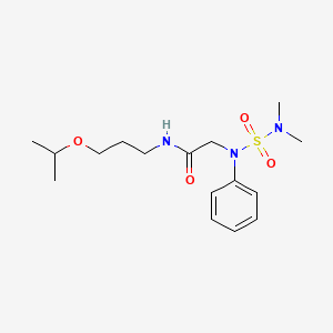 2-[(Dimethylsulfamoyl)(phenyl)amino]-N-[3-(propan-2-yloxy)propyl]acetamide