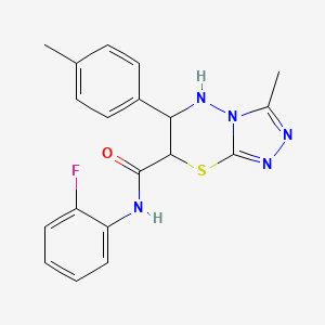 N-(2-fluorophenyl)-3-methyl-6-(4-methylphenyl)-6,7-dihydro-5H-[1,2,4]triazolo[3,4-b][1,3,4]thiadiazine-7-carboxamide