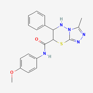 N-(4-methoxyphenyl)-3-methyl-6-phenyl-6,7-dihydro-5H-[1,2,4]triazolo[3,4-b][1,3,4]thiadiazine-7-carboxamide