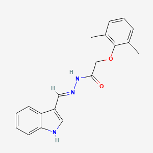 2-(2,6-dimethylphenoxy)-N'-[(E)-1H-indol-3-ylmethylidene]acetohydrazide