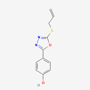 4-[5-(Prop-2-en-1-ylsulfanyl)-1,3,4-oxadiazol-2-yl]phenol