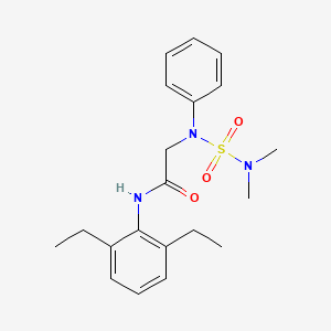 N-(2,6-Diethylphenyl)-2-[(dimethylsulfamoyl)(phenyl)amino]acetamide