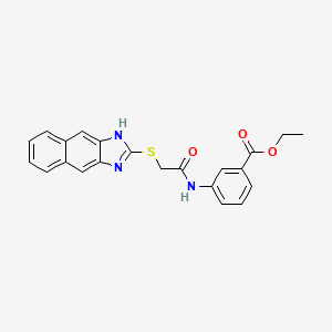 ethyl 3-{[(1H-naphtho[2,3-d]imidazol-2-ylsulfanyl)acetyl]amino}benzoate