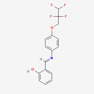 2-[(E)-{[4-(2,2,3,3-tetrafluoropropoxy)phenyl]imino}methyl]phenol