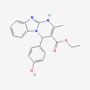 Ethyl 4-(4-hydroxyphenyl)-2-methyl-1,4-dihydropyrimido[1,2-a]benzimidazole-3-carboxylate