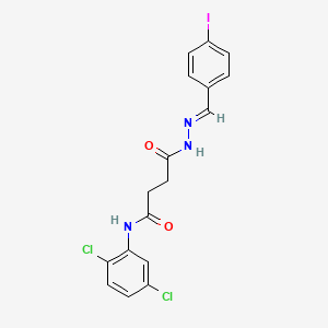 N-(2,5-dichlorophenyl)-4-[(2E)-2-(4-iodobenzylidene)hydrazinyl]-4-oxobutanamide