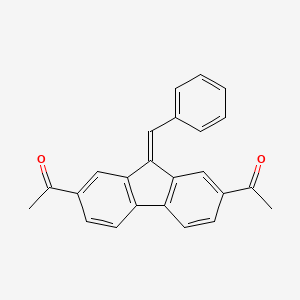 1,1'-(9-benzylidene-9H-fluorene-2,7-diyl)diethanone