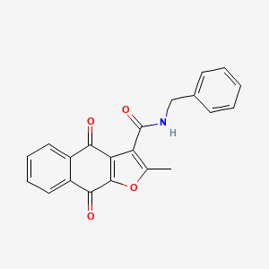 N-benzyl-2-methyl-4,9-dioxo-4,9-dihydronaphtho[2,3-b]furan-3-carboxamide